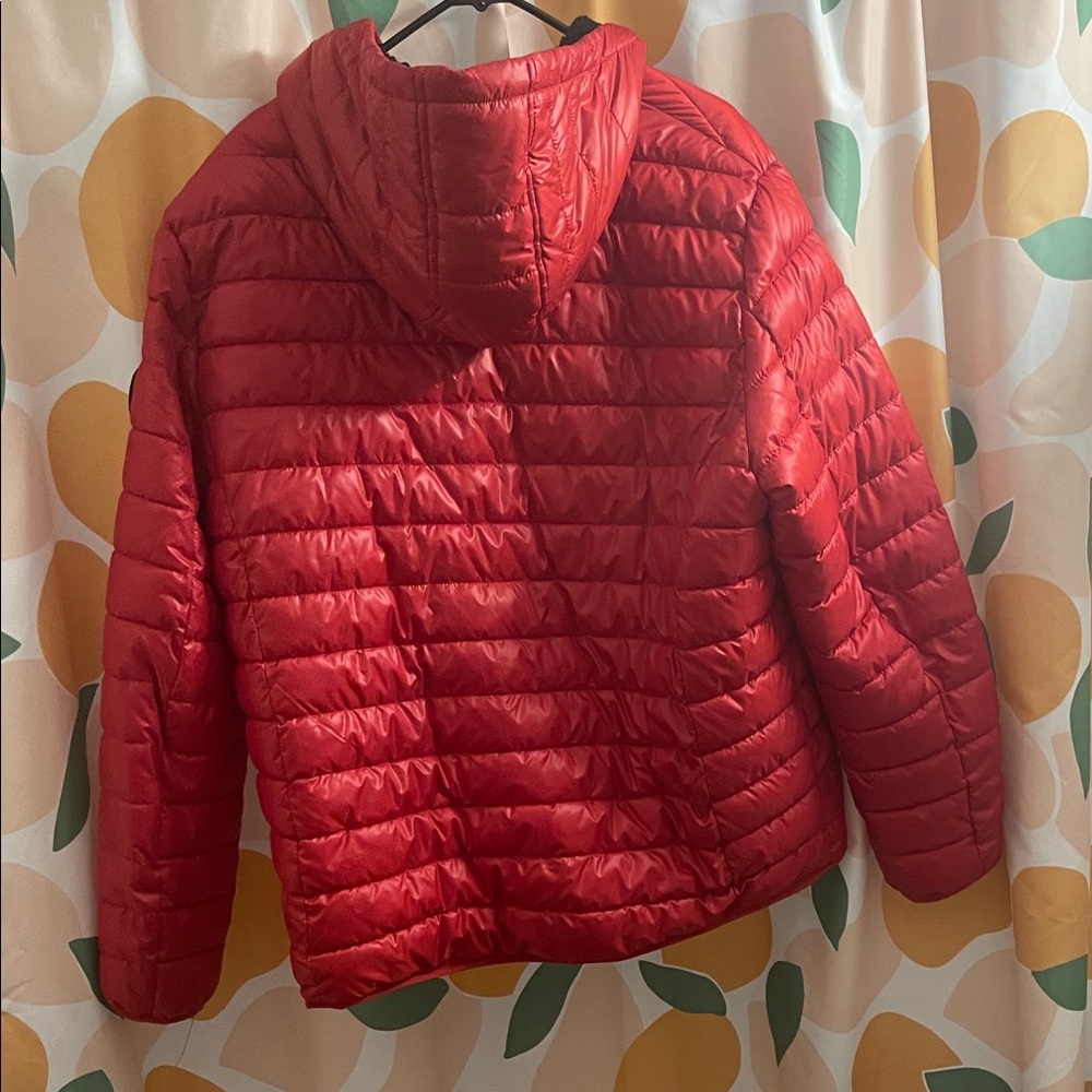 Kenneth Cole Red Puffer Jacket - Picture 5 of 5